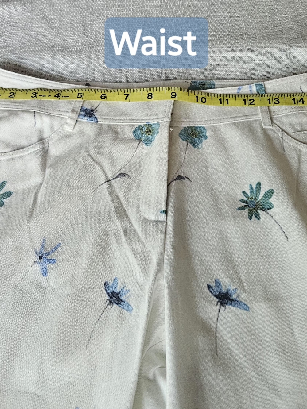 "Vintage ECCO Floral 2 Piece Pants Suit Set Size 12 NWT - Picture 16 of 16
